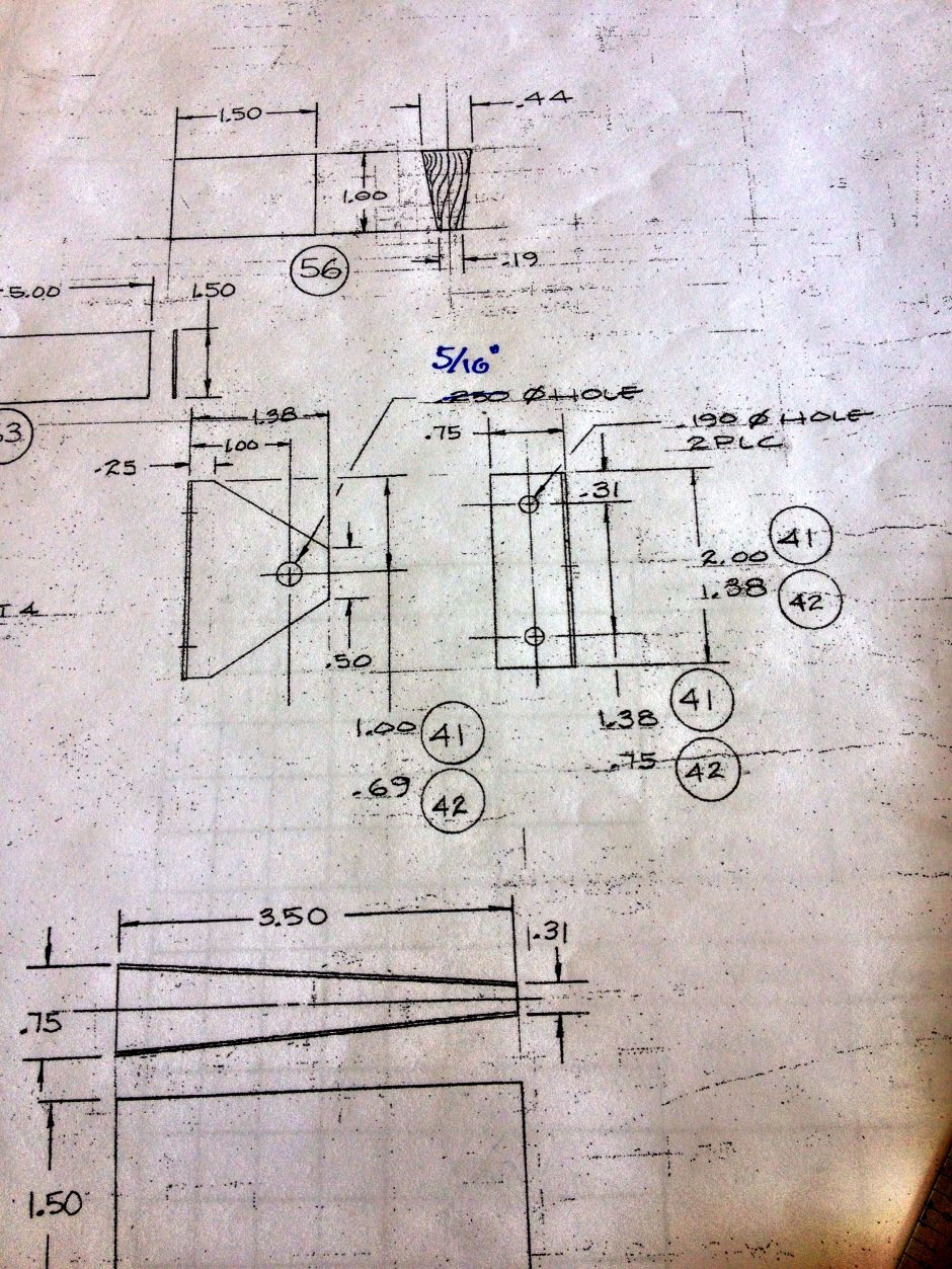 Elevator Hinge Bracket Drawing