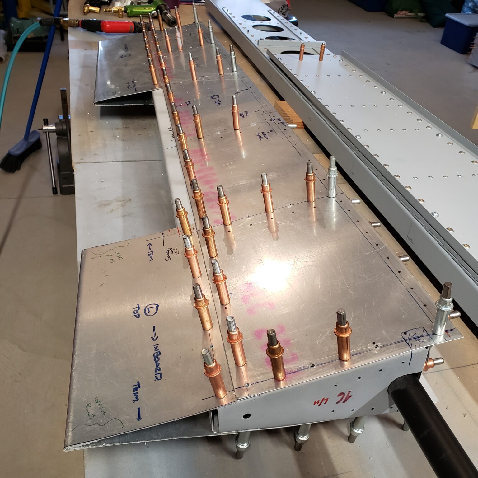 Left Elevator Assembly and Hinge Brackets Stewart 51 Hangar