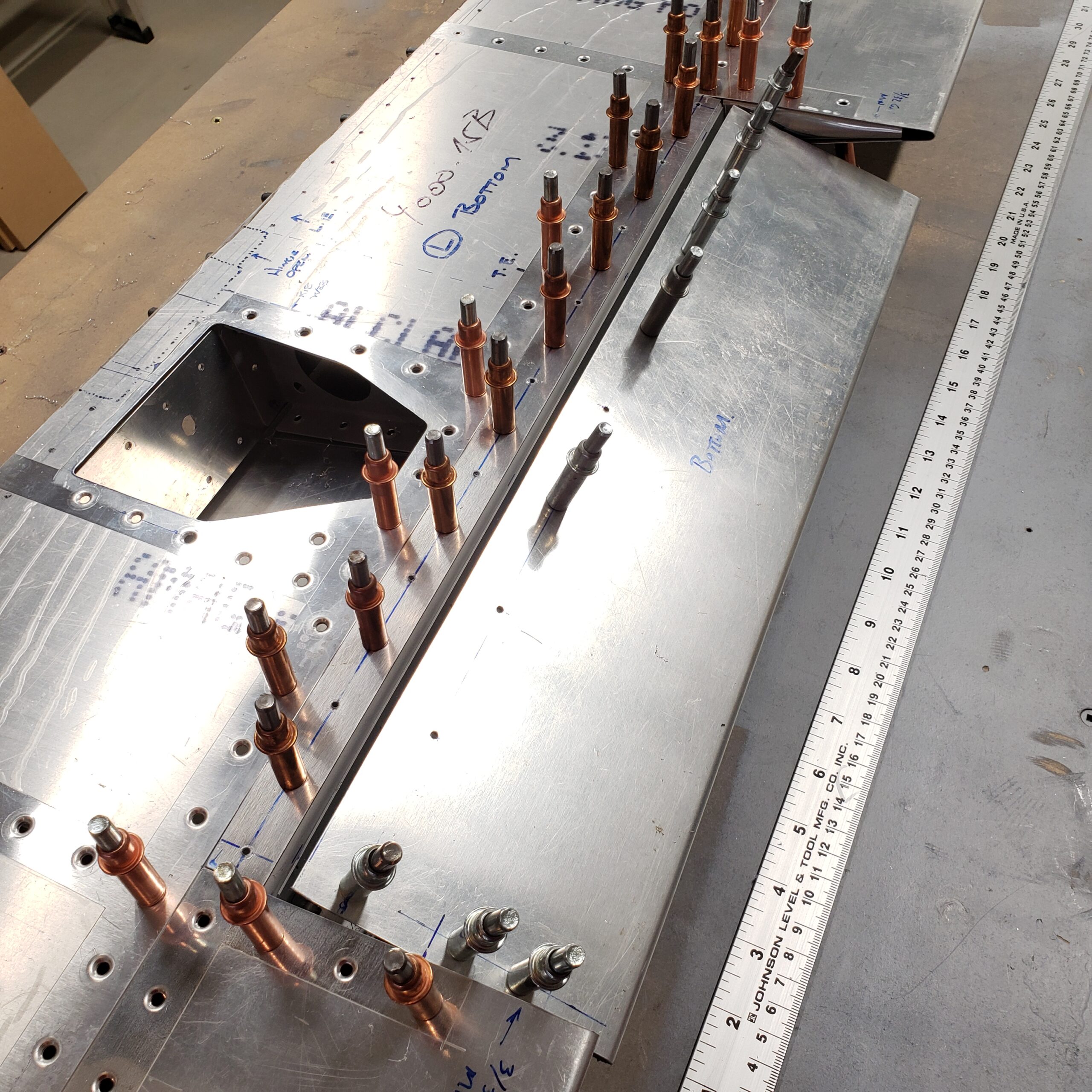 Elevator trim tab buildup continued Stewart 51 Hangar